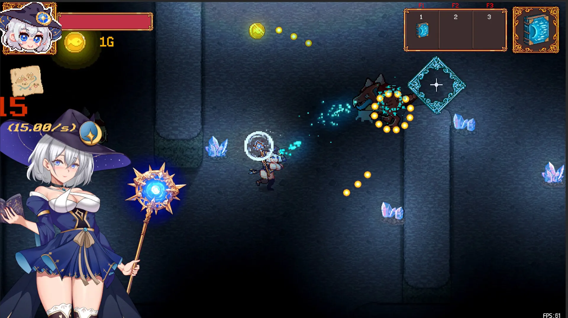 Roguelike射擊、高品質CG動圖、像素瑟瑟一次滿足！《禁忌之書與魅惑迷宮》Steam商店頁公開