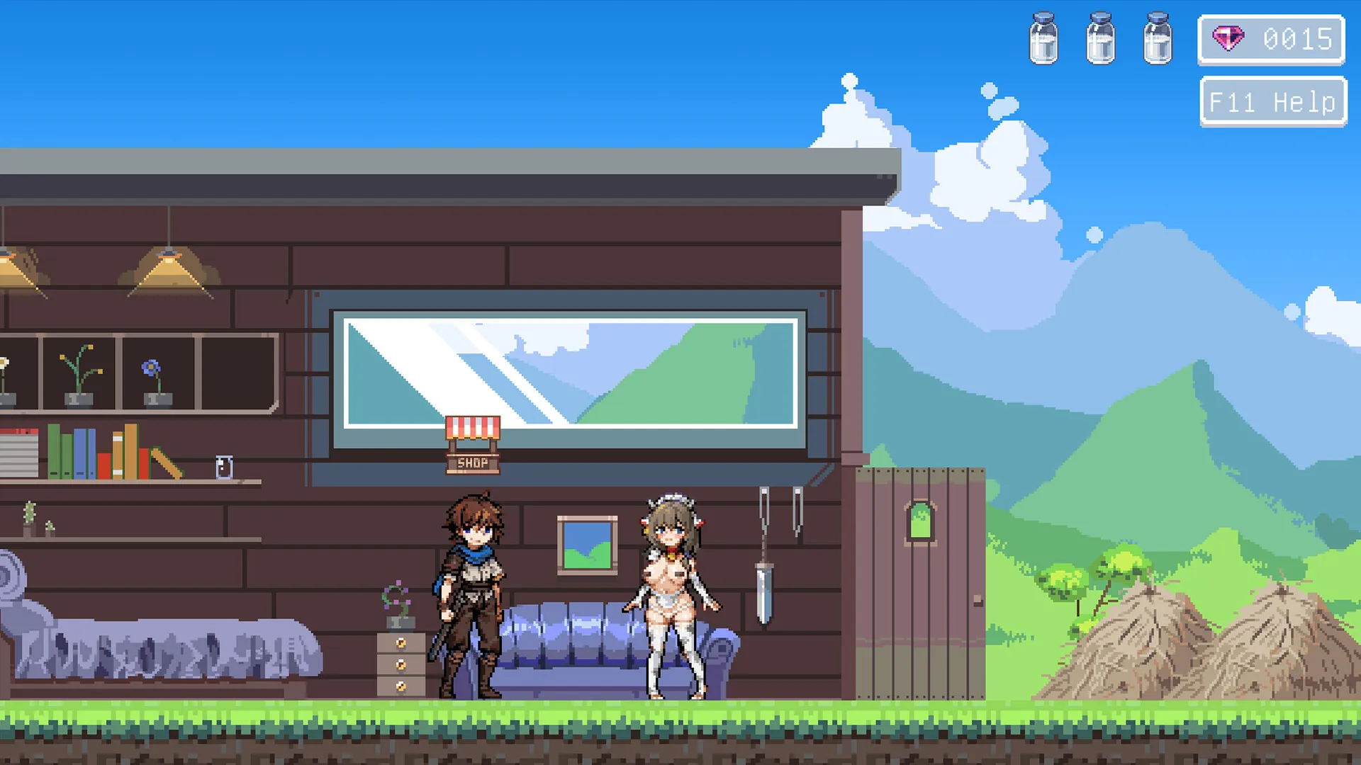 濕濕黏黏的地牢逃脫+專業聲優的頂級音聲！《牛娘米露菲的淫欲陷阱調教～觸手×媚藥×拘束絕頂榨取！～》Steam商店頁公開