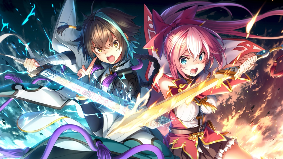 由 BaseSon 開發的《雙天†戀姬 -至源之王-》繁體中文版 Steam 商店頁面現已開放!